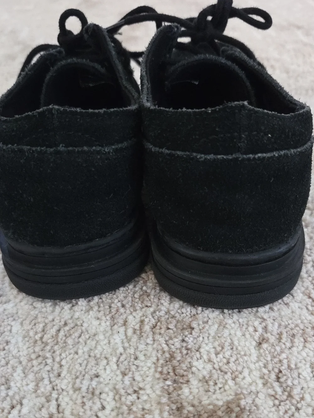 Zara Kids Black Suede Lace-Up Boots